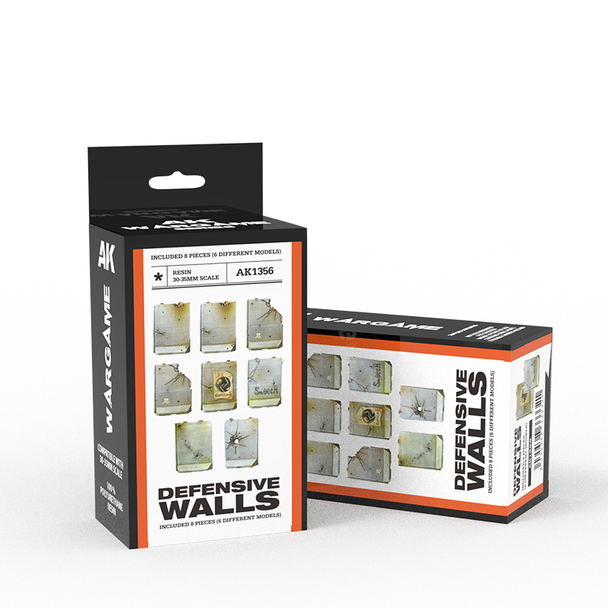 AK Interactive Wargame Scenography Set - Defensive Walls