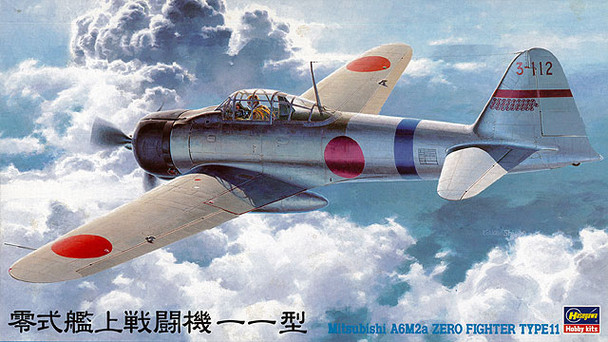 Hasegawa 1/48 Scale Mitsubishi A6M2a Zero Fighter Type 11 Model Kit