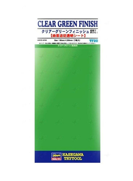 Hasegawa TF-20 Clear Green Finish 90mm x 200mm