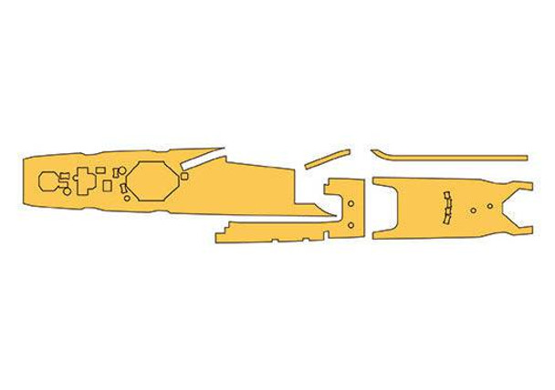 Hasegawa 1/700 Scale IJN Destroyer Asashio Class Linoleum Masking Sheet