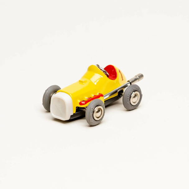 Schuco Micro Racer 1041 Midget Yellow Wind-Up Metal Car