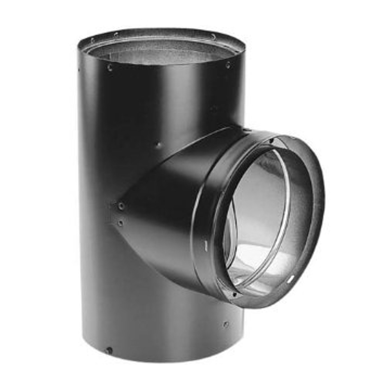 Double Wall Black Stove Pipe - Wood Stove Double Wall Black Pipe