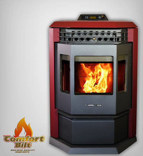 ComfortBilt HP22 Pellet Stove Burgundy - ExpressFireplace.com