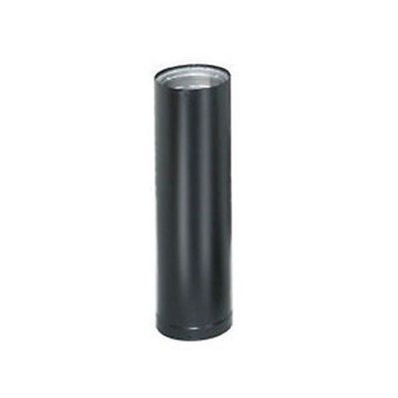 6 x 18 Ventis Double-Wall Black Stove Pipe