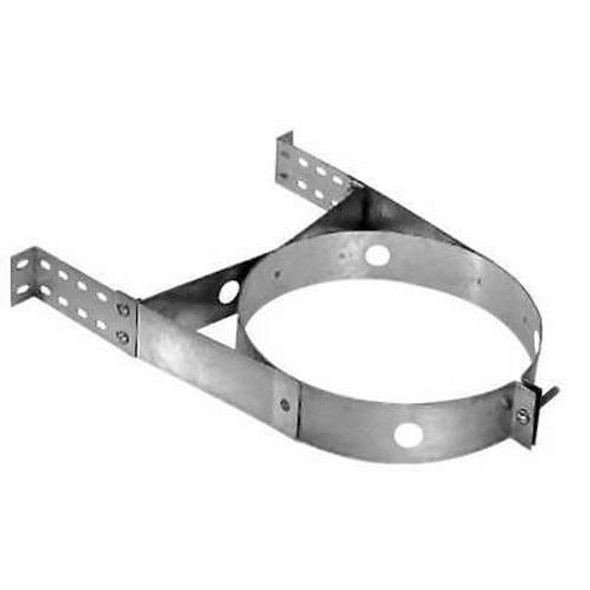 6" & 8" DuraVent DuraTech Stainless Steel Adjustable Wall Strap 6DT-AWS-SS