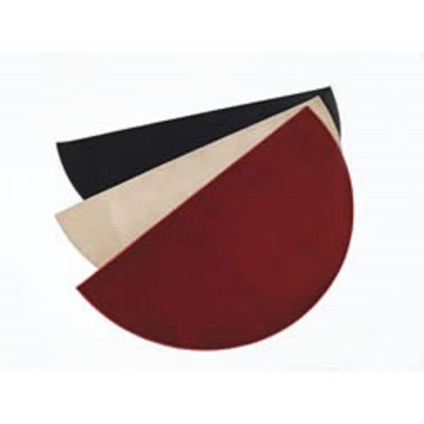 47157 Crimson Half Round Hearth Rug, 72" x 36", Synthetic Fibers