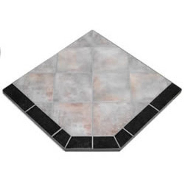 49222 American Panel Night Shadows Tile Stove Board, Single Cut Corner, 48" x 48"