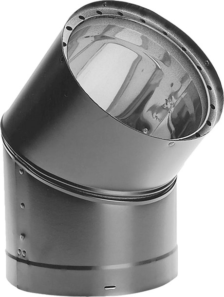 Dura-Vent DVL Double-Wall Stove Pipe 8" Diameter 45 Degree Elbow Sectioned, Adjustable 8DVL-E45
