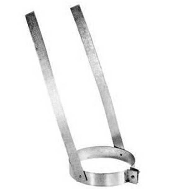 6DP-ES 6" Dura-Vent DuraPlus Elbow Strap, Galvanized Steel