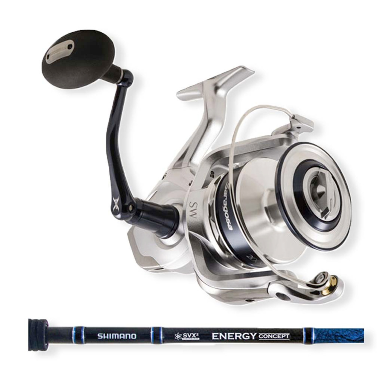 Shimano Saragosa 20000SW +ENC TW 8'3 2pc PE 3−6 Spin Combo