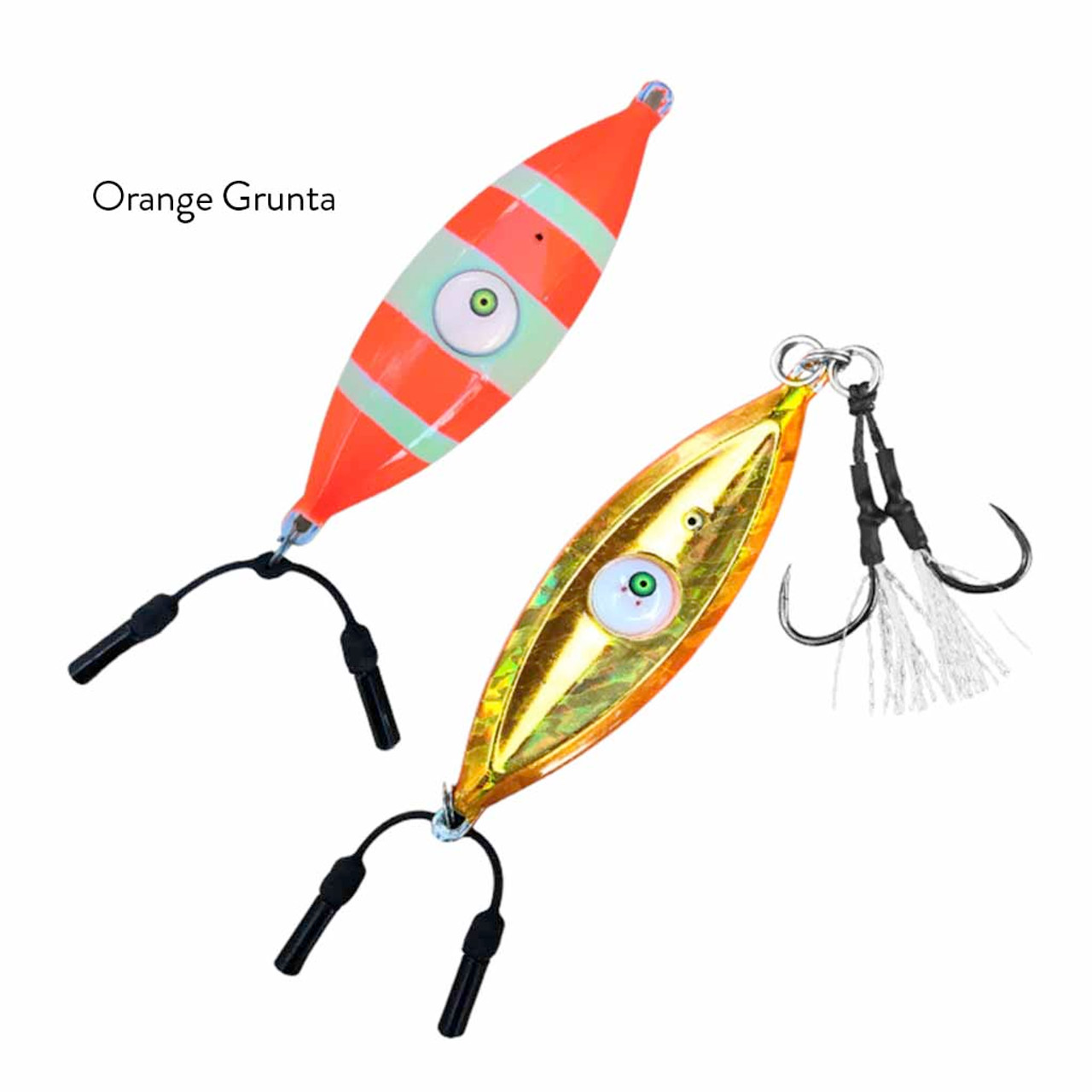 Glowbite Grumpy Fish Replacement Hooks & Skirt (2 pack) - Dutchy's