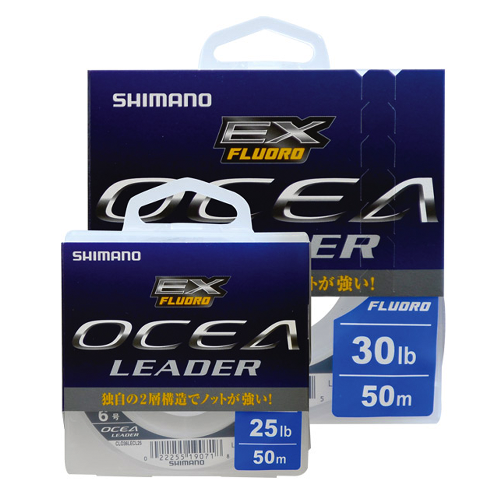 Bas De Ligne Fluorocarbone Shimano Ocea F EX – 50 M, 30 Lb, Clair – Neuf