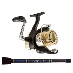 Shimano AX4000FB + Aquatip 7'3" 2pc 6/8KG Spin Combo (15lb Line)