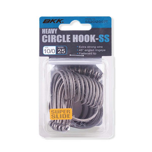 BKK Heavy Circle Hooks Glow Bulk Pack 1/0 Qty 25