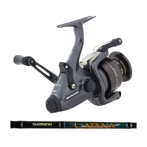 Shimano Baitrunner DL 4000 FB + Catana 7'3 2pc 6-8KG Spin Combo Shimano Baitrunner DL 4000 FB + Catana 7'3 2pc 6-8KG Spin Combo