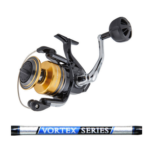 Shimano Socorro 10000SW + Vortex 5'5" 1pc 30/50lb Jig Spin Combo