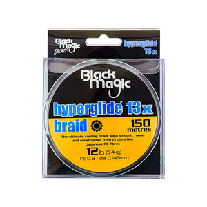 Black Magic Hyperglyde 13x Braid  (150m) Black Magic Hyperglyde 13x Braid  (150m)