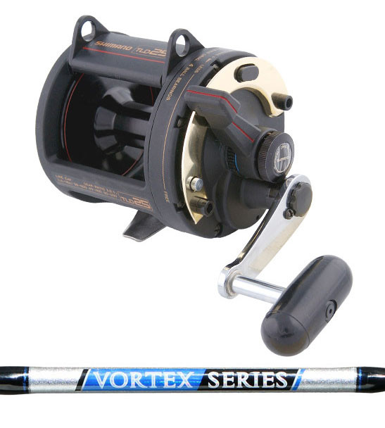 Shimano TLD 25 + Vortex 5'7" 1 pc 15/24KG O/H combo