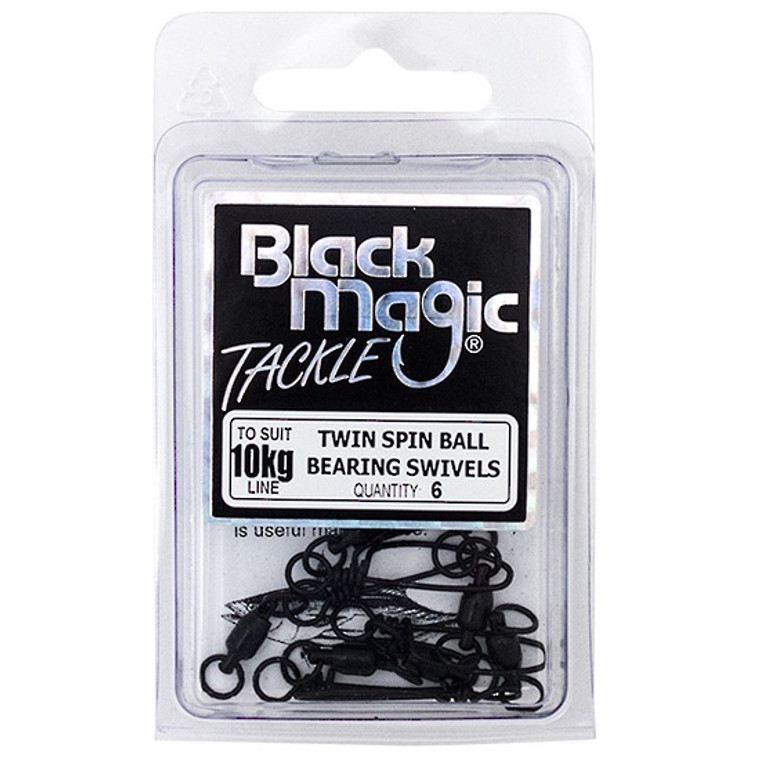 Black Magic Twin Spin Ball Bearing Swivels