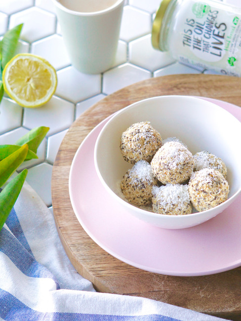 ​Lemon & Coconut Bliss Balls