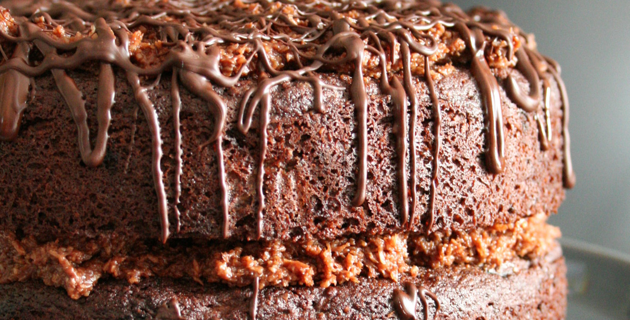 Chocolate, Zucchini & Coconut Cake