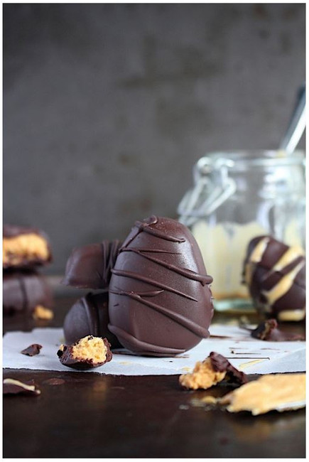 Dark Choc & PB Easter Eggs