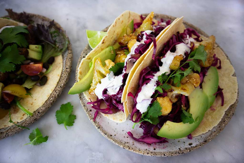 Asian Fried Cauliflower Taco