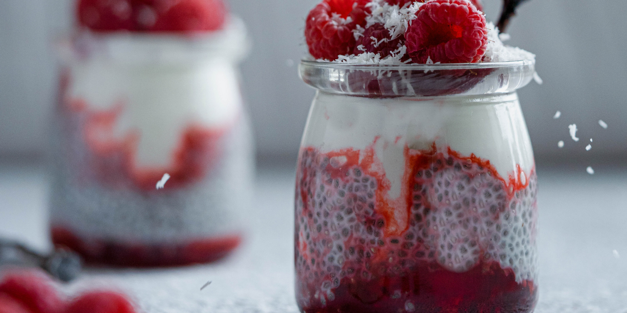 Coconut Raspberry Chia Parfait