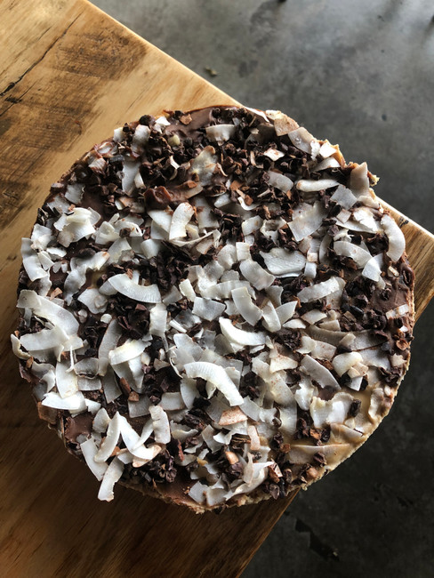 Raw Vegan Coconut & Chocolate Cheesecake