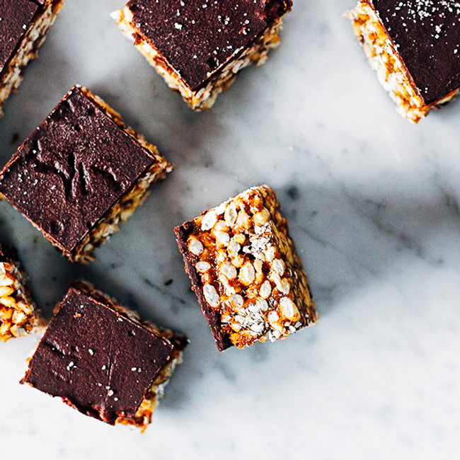 Vegan Salted Butterscotch Squares