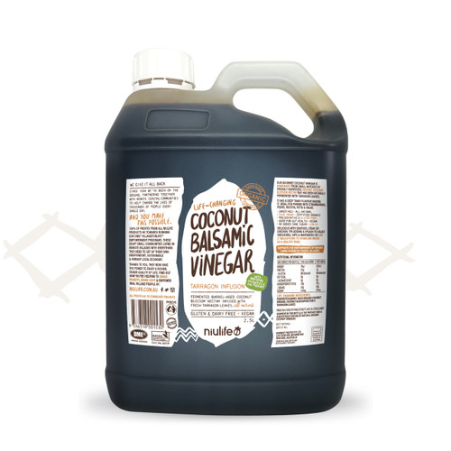 Handmade Coconut Balsamic Vinegar - Certified Organic 2.5L Jerry Can