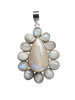 Moonstone Raindrop Daisy Pendant