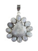 Moonstone Raindrop Daisy Pendant