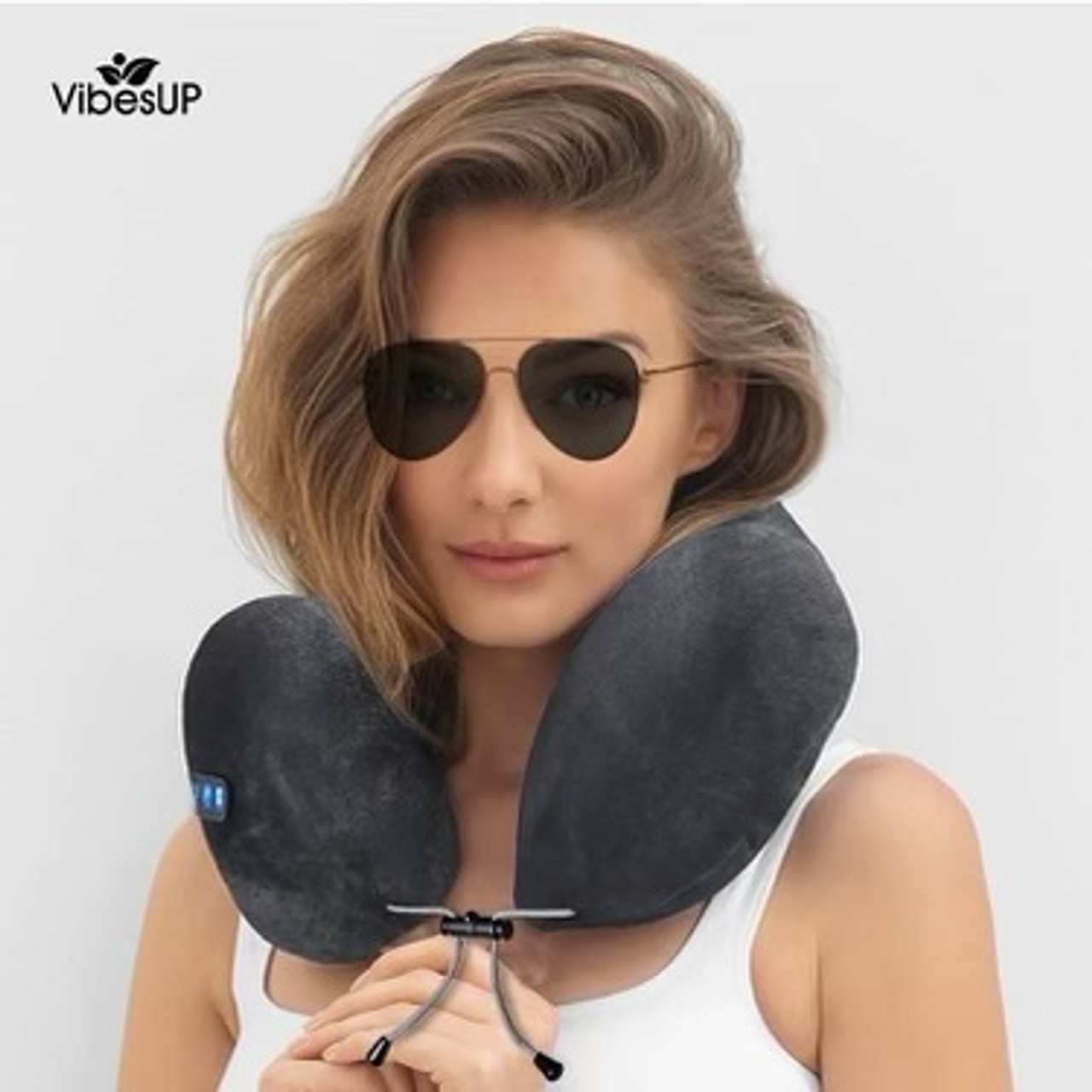 EXTREME NECK THERAPY- KNEADING NECK MASSAGER with VibesUP Crystal Vibes