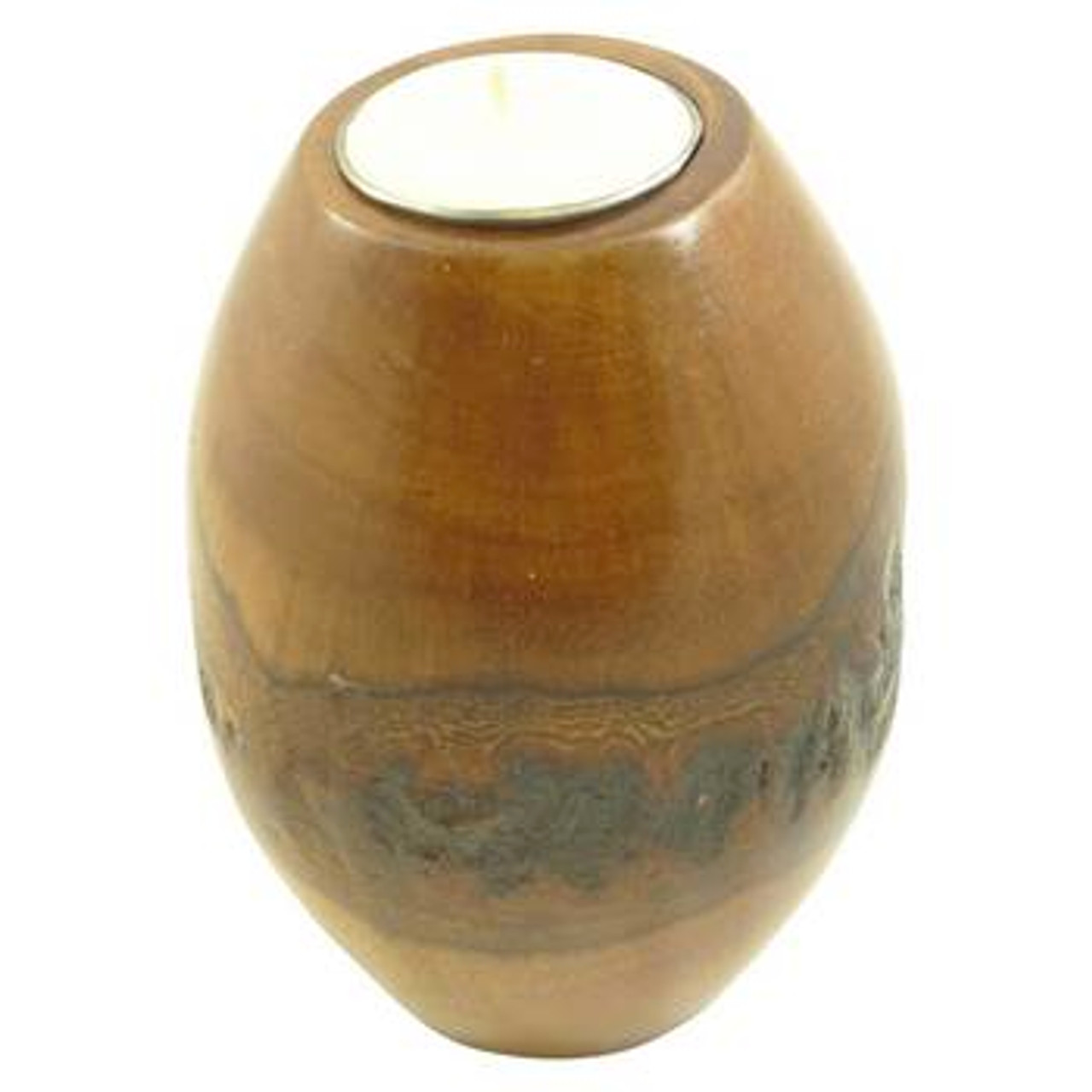 Mango Bark Pillar Candle Holder