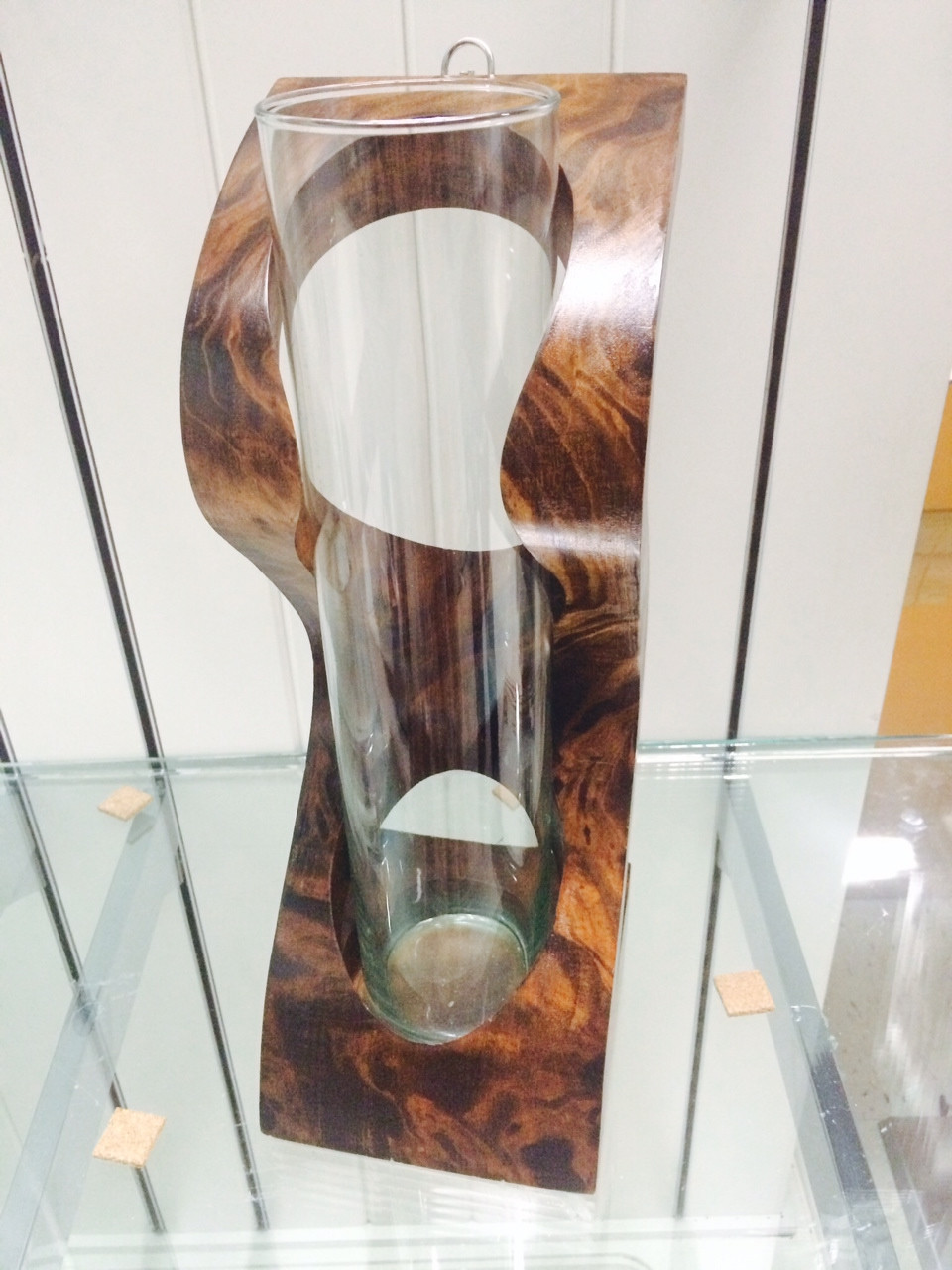 Curves of Nature "S" Vase with Glass Insert
