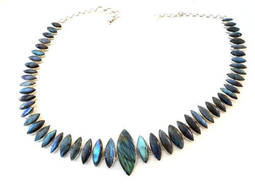 Shimmer Labradorite Sterling Silver Gem VIBE Belt  Shimmer Labradorite Sterling Silver Gem VIBE Belt