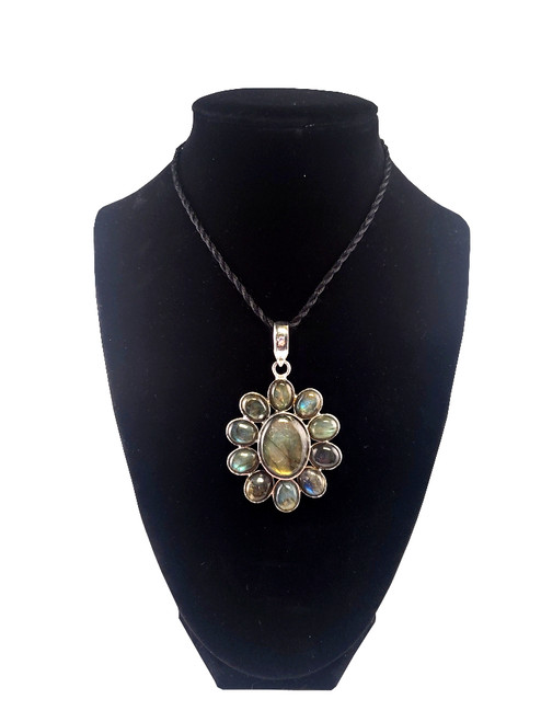 5G Harmonizer  Labradorite Petal Pendant 5G Harmonizer  Labradorite Petal Pendant