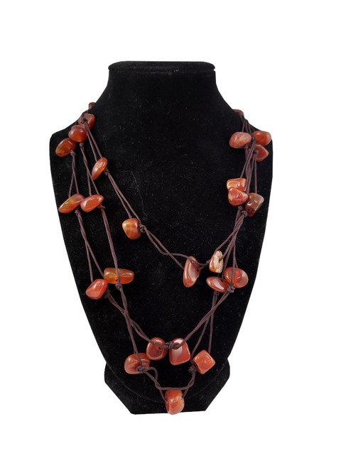 Agate Multi Strand Necklace