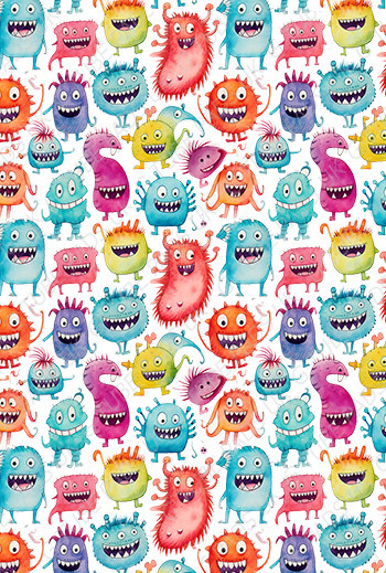 Toofy Monsters Tape (seamless)