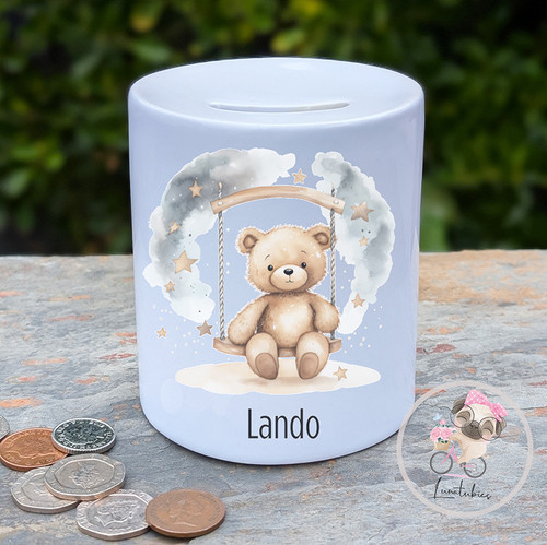Teddy Swing Money Box