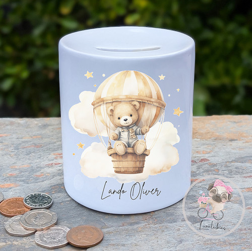 Bear In A Balloon Money box