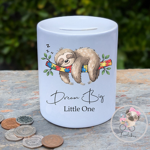 Sloth Dream Big Money Box