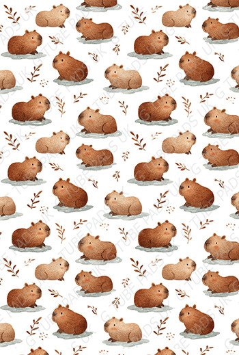 Capybaras Tape Seamless)