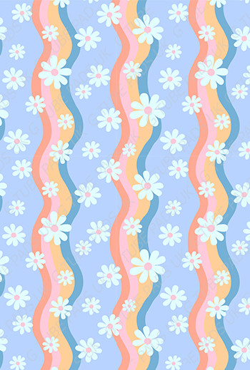 Daisy Waves Tape (seamless)
