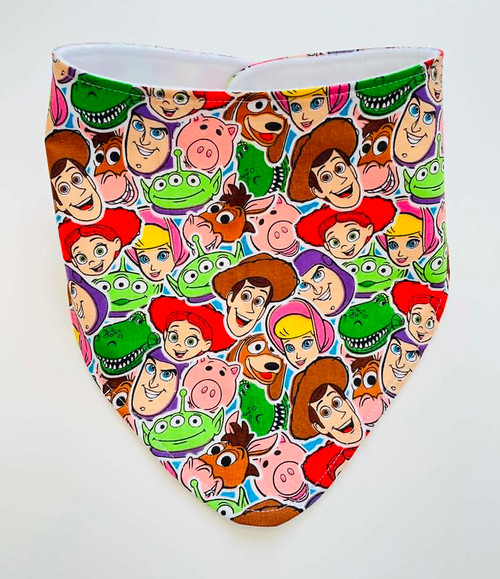 Toy Story Faces Dribble Bib