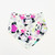 Panda Hearts & Flowers Dribble Bib