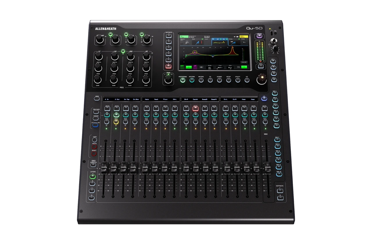 Allen & Heath QU-16C, 16 Channel Digital Mixer (Chrome Edition)