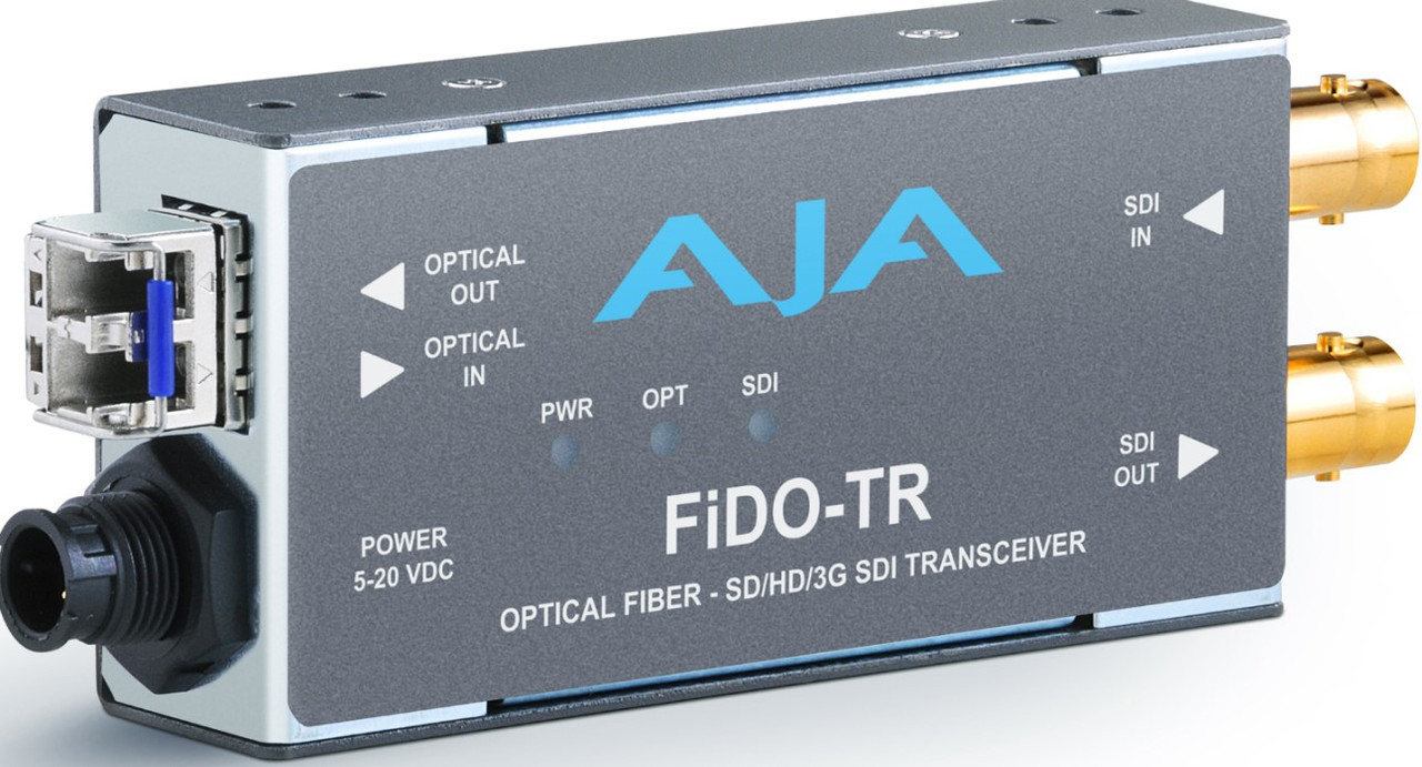【中古】Aja fido-t single-channel SD/HD / 3g SDI to光ファイバコンバータループでSD/HD / 3g SDI出力 AJA FiDO-TR, Single Channel 3G-SDI / LC Fiber Transceiver