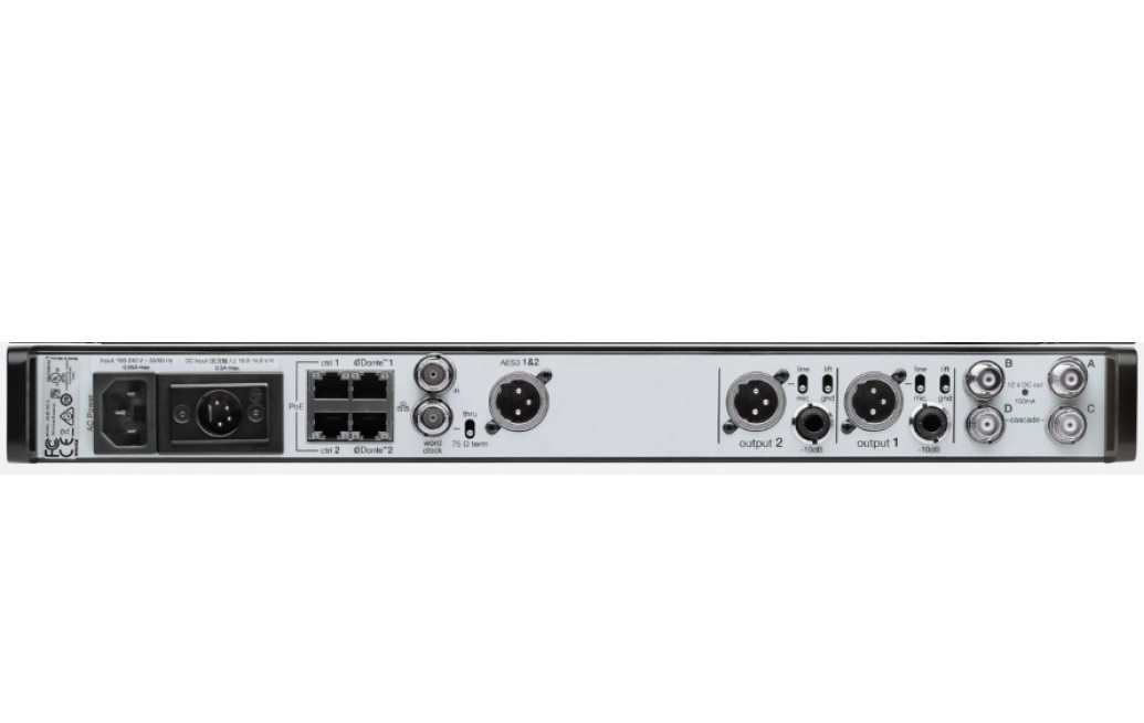 Shure Axient AD4D, Two-channel Digital Wireless Receiver, A: 470